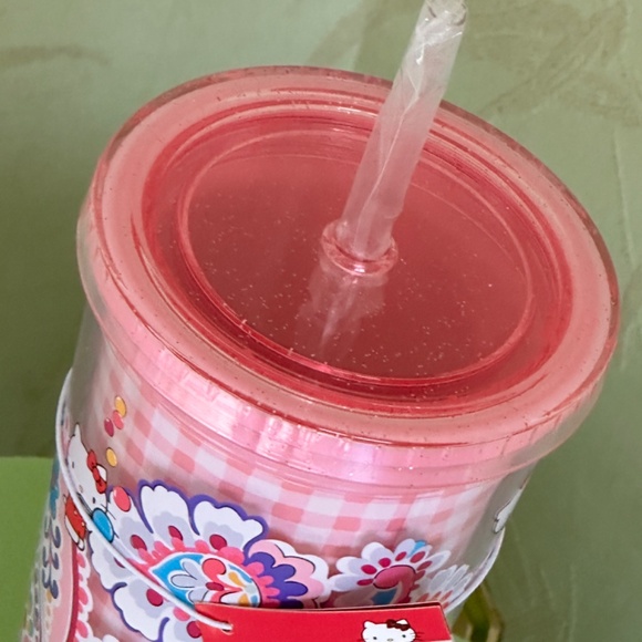 VERA BRADLEY HELLO KITTY DOUBLE WALL TUMBLER W/STRAW:NWT HELLO KITTY PAISLEY - Picture 7 of 15